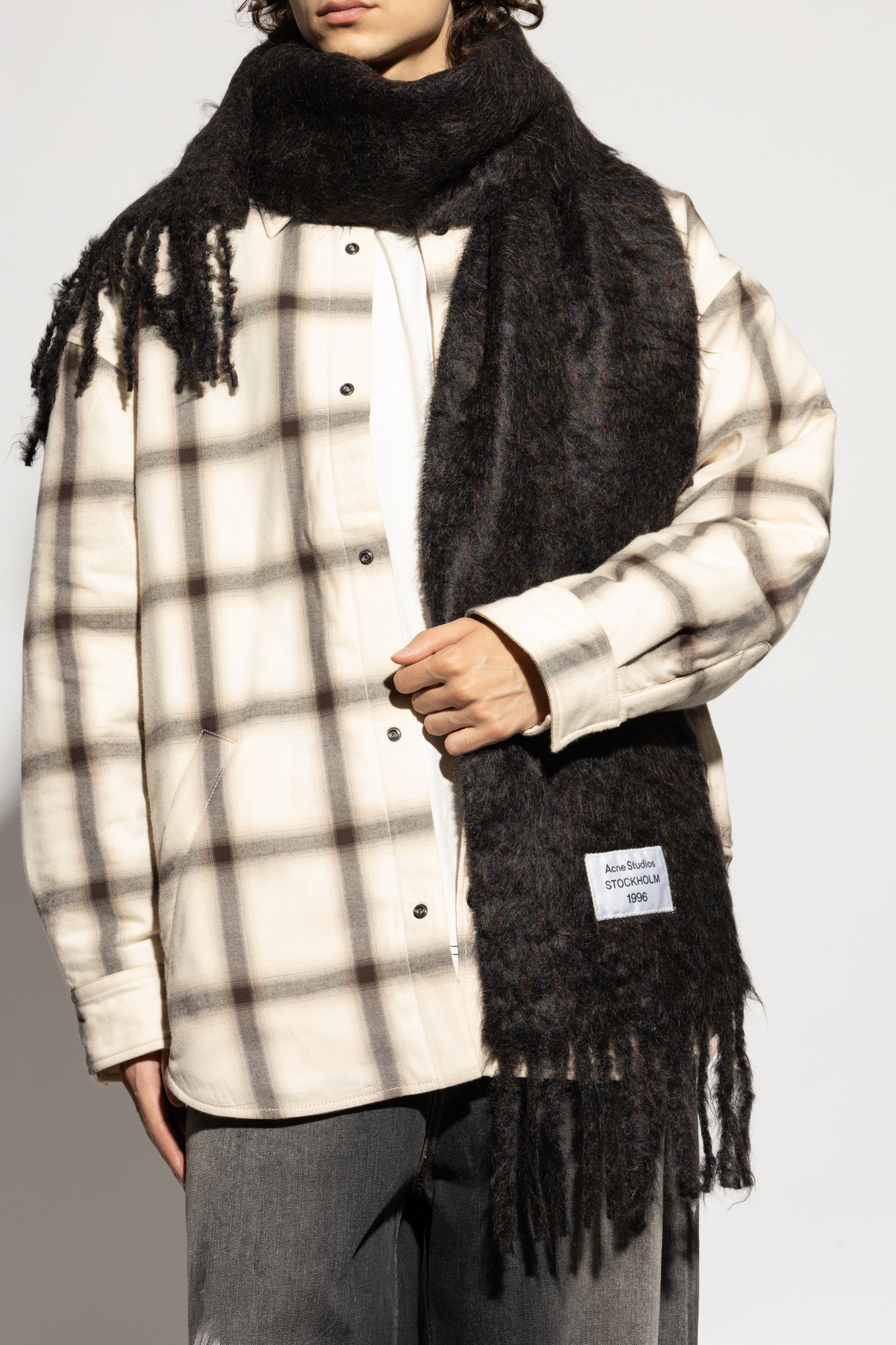 Black Wool scarf Acne Studios - Vitkac Canada